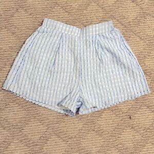 Flowy High Rise Striped Shorts